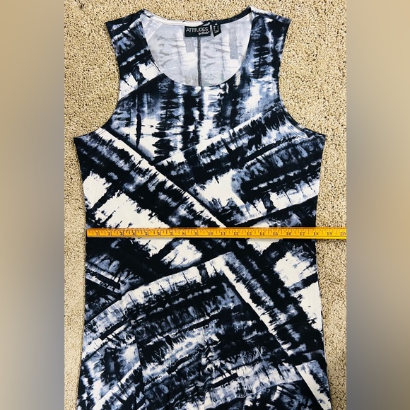 Attitudes by Renée Maxi Dress – L Black/Grey/White - Picture 10 of 15